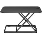Monoprice Ultra-Delgado Soporte Elevador Compacto de Altura Ajustable para Escritorio Convertidor de Escritorio de 26 Pulgadas para Monitor o Portátil, Negro