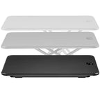 Monoprice Ultra-Delgado Soporte Elevador Compacto de Altura Ajustable para Escritorio Convertidor de Escritorio de 26 Pulgadas para Monitor o Portátil, Negro