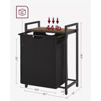VASAGLE Cesto de Ropa, Cesto de Colada, Clasificador de Ropa con Bolsa Extraíble, 65L (17.2 Galones)