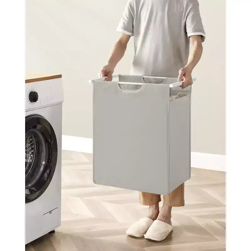 VASAGLE Cesto de Ropa, Cesto de Colada, Clasificador de Ropa con Bolsa Extraíble, 65L (17.2 Galones)