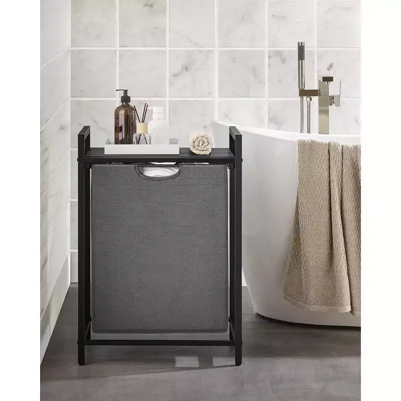 VASAGLE Cesto de Ropa, Cesto de Colada, Clasificador de Ropa con Bolsa Extraíble, 65L (17.2 Galones)