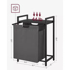VASAGLE Cesto de Ropa, Cesto de Colada, Clasificador de Ropa con Bolsa Extraíble, 65L (17.2 Galones)